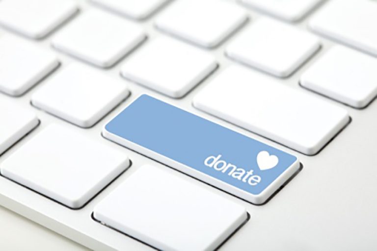 Keyboard with Donate Button